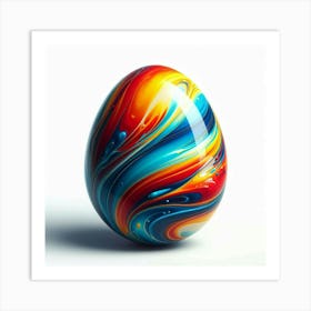 Colored Egg Art Print