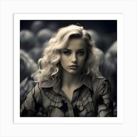 Portrait of a woman. 1 Art Print