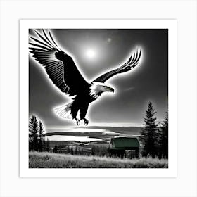 Eagle In Flight Art Print