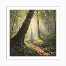 Path In The Woods Art Print