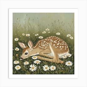 Fawn Fairycore Painting 6 Art Print