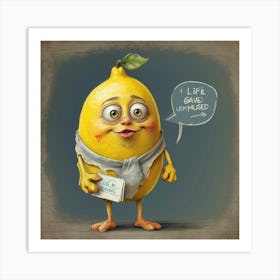 I'M A Lemon Art Print