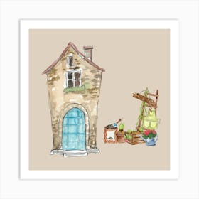 Garden House Art Print