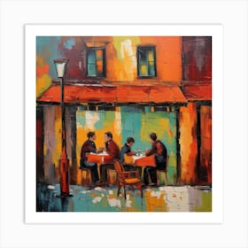 Cafe In Paris Art Print