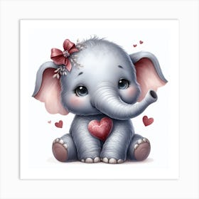 Baby Elephant 2 Art Print