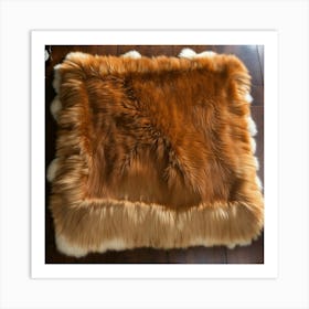 Leather And Fur On A Table Art Print