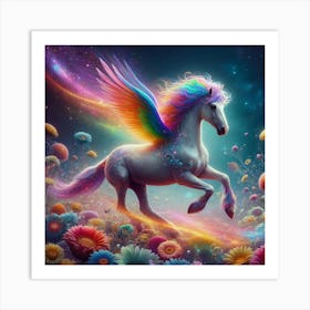 Rainbow Unicorn Art Print