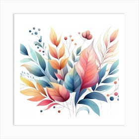 Abstract Floral Painting 12 Art Print