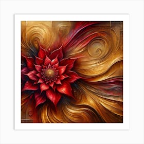 Red Flower 2 Art Print