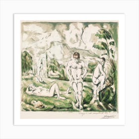 The Bathers, Paul Cézanne 1 Art Print