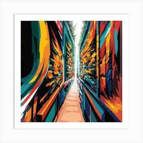 Street Painting Art Print