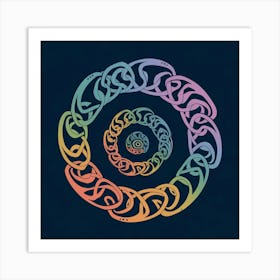 An Illustration Of A Celtic Rainbow Spir Pf Koixpqxciw5hnzomxmg J9eak5oitkitj5ugxoh 7q Art Print