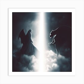 Angel And Demon Art Print