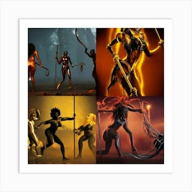 Dark Creatures Of Evil Art Print