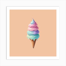 Ice Cream Cone Art Print