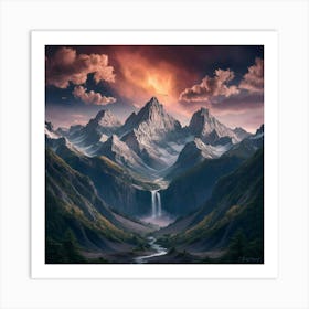 'The Mountain' Art Print