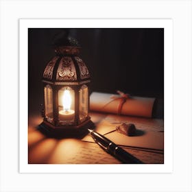 Romantic Lantern Art Print