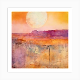 Desert - Abstract Painting Art Print