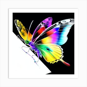 Rainbow Butterflies 3 Art Print