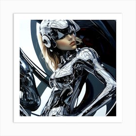 Futuristic Woman 8 Art Print