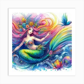Mermaid 7 Art Print