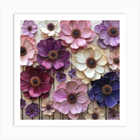 Paper Flowers 20 Art Print