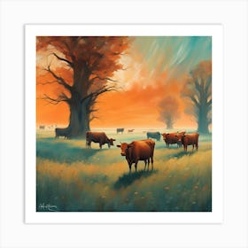 Cattle Art Print