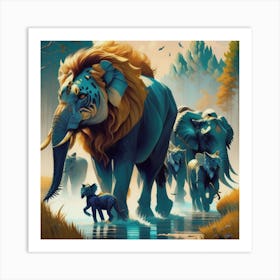 Majestic Wildlife Art Print