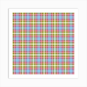 Plaid Fabric 103 Art Print