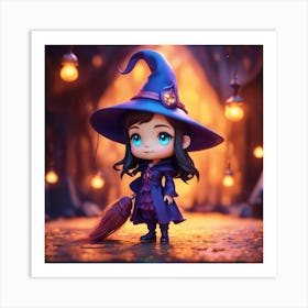 Little Witch Art Print