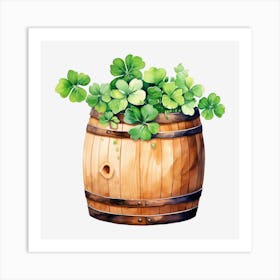 Barrel Of Shamrocks (6) Art Print