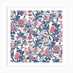 Lavender Loom London Fabrics Floral Pattern 3 Art Print