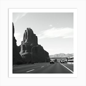 Utah desert drive Art Print