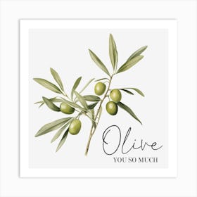 Olive Branch 3 Art Print