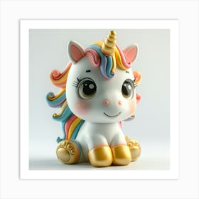 Unicorn Figurine 41 Art Print