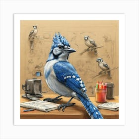 Blue Jay 14 Art Print