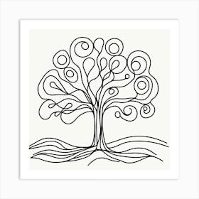 The tree of Life Picasso style 2 Art Print