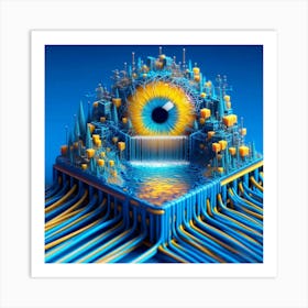 DMT ai art 020 Art Print