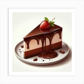 Chocolate Cake Art Print