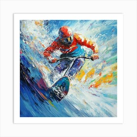 Bmx Rider Art Art Print