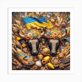 Stand with ukraine Art Print