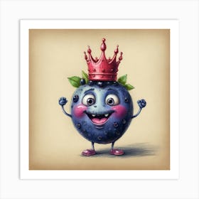 Blueberry King 5 Art Print