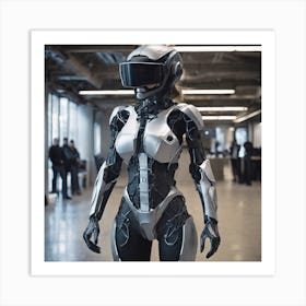 Futuristic Woman 52 Art Print