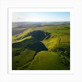 Aerial View Of The Dales 23 Art Print