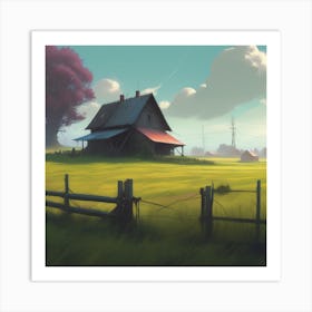 House In The Countryside 8 Art Print