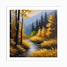 Autumn Creek Art Print