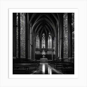 Interior Of A Church 1 Art Print