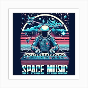 Space Music Art Print