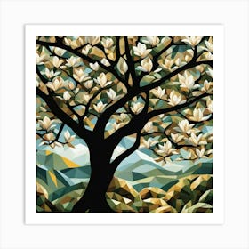 Magnolia Tree Art Print