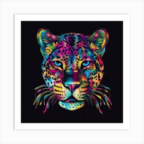 Psychedelic Leopard 1 Póster